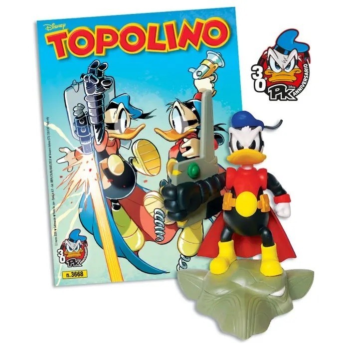 Topolino 3668 Con Statua di PK Paperinik Anniversario dei 30 anni di Pikappa PK30