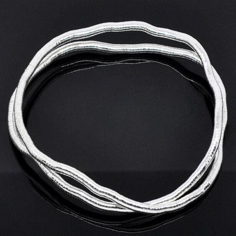 Collana Flessibile Modellabile SNAKE DONNA KEOSS lunga silver 90cm