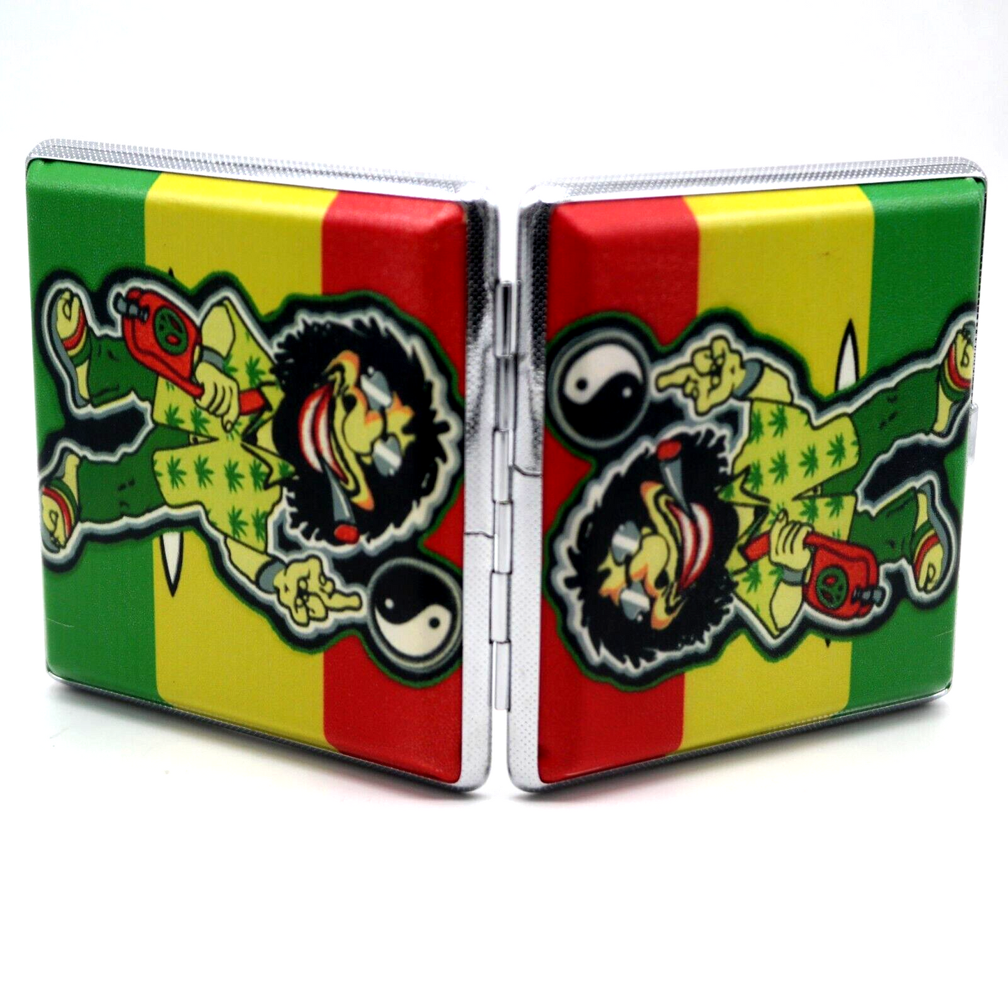 KIT 7 Portasigarette in Metallo porta 12 Sigarette regular fantasia poker 10X10
