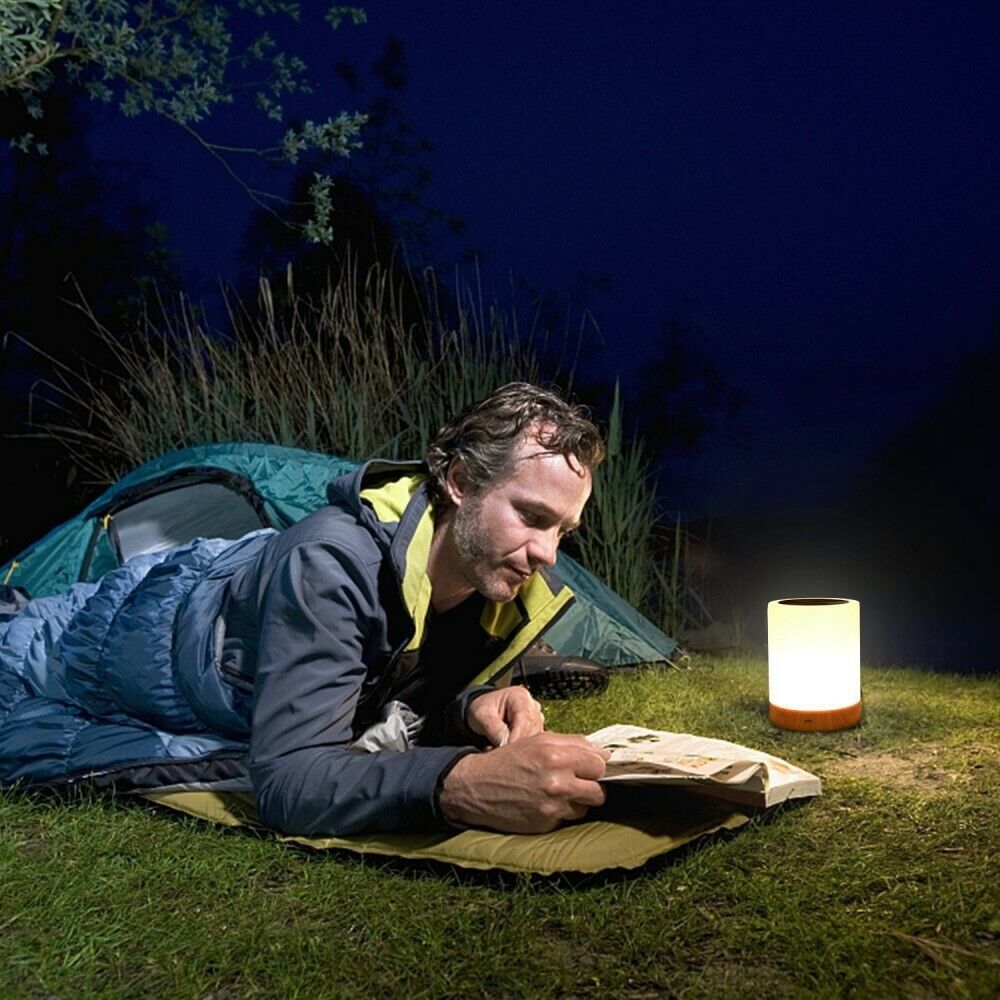 Lampada da tavola led usb smart notturna comodino luce campeggio touch da camera