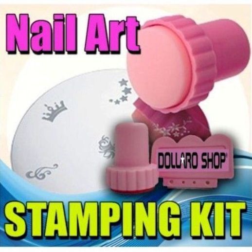 Kit timbro con disco decorazione ricostruzione nail art gel