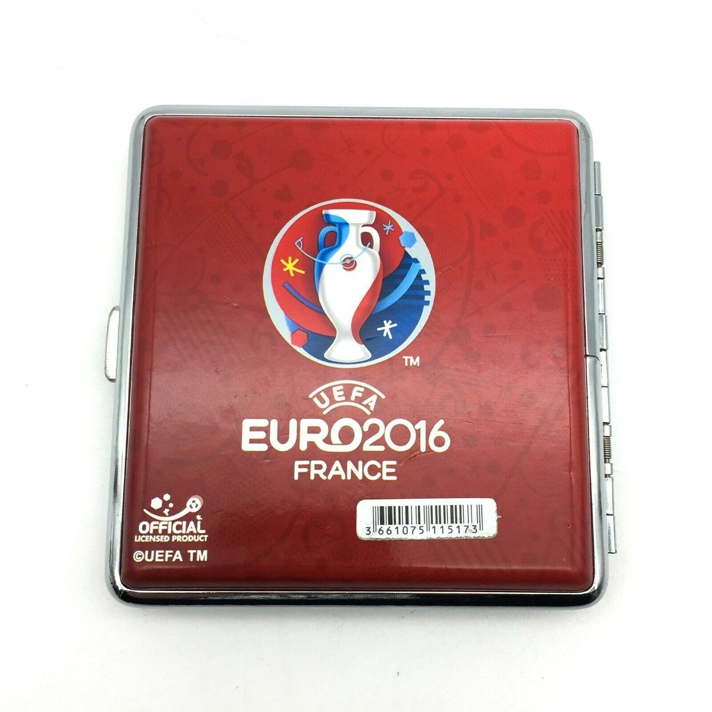 Portasigarette in Metallo Euro 2016 Europei di Calcio UEFA porta 20x sigarette