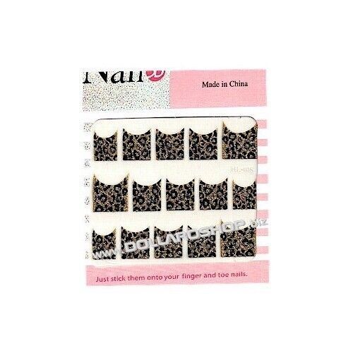 Kit stickers nail art ricostruzione unghie finte decorazione vari mani piedi