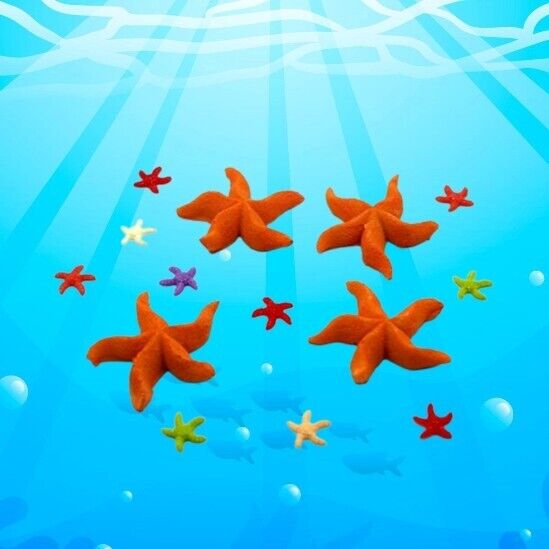 10 mini Stelle marine per Decorazione Acquario in Resina Pesci acqua Ornamento