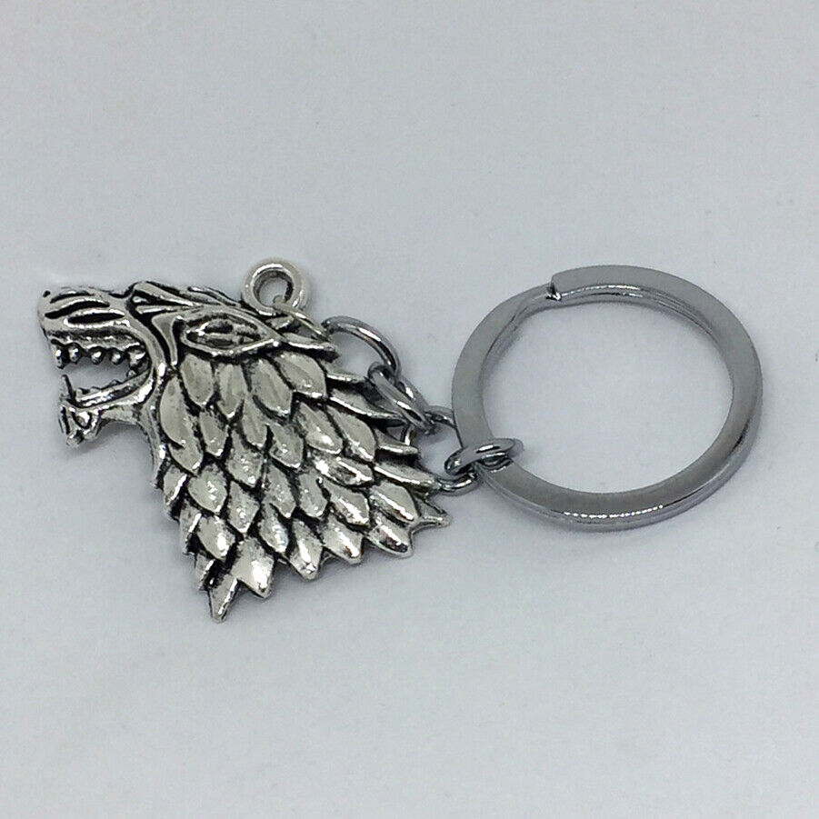 Portachiave portachiavi Lupo Anello porta chiave Trono di Spade Stark Jon Snow