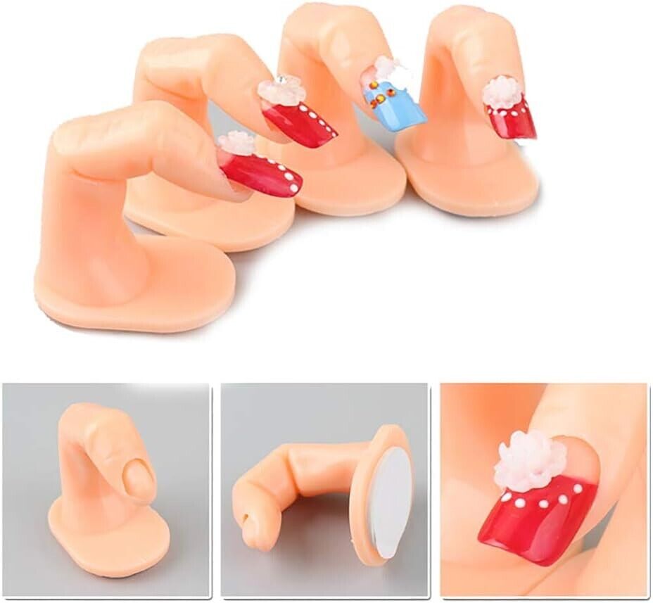 kit 10 dito finto per pratica ricostruzione unghie finte nail art con adesivo