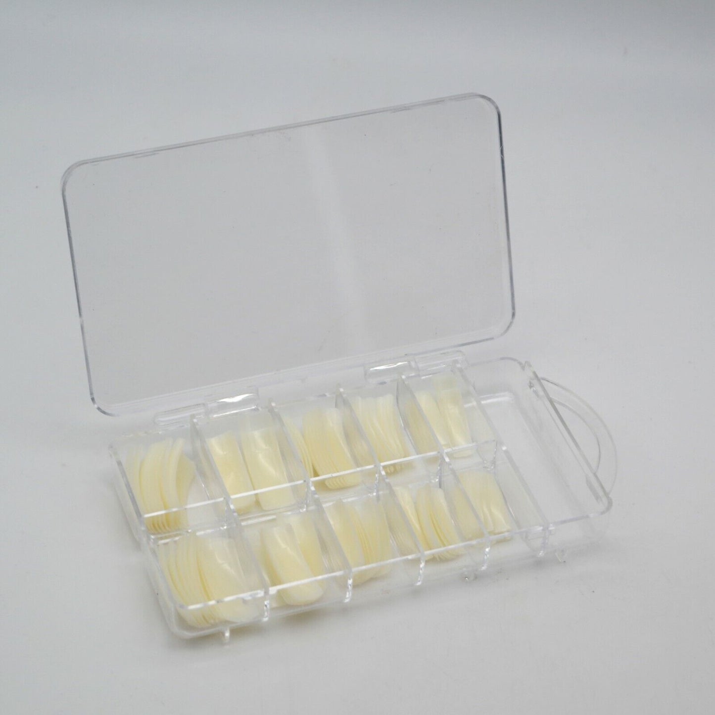 400 Tips Naturali con Scalino LARGO Nail Art Ricostruzione Unghie 0-9 TIP NAIL