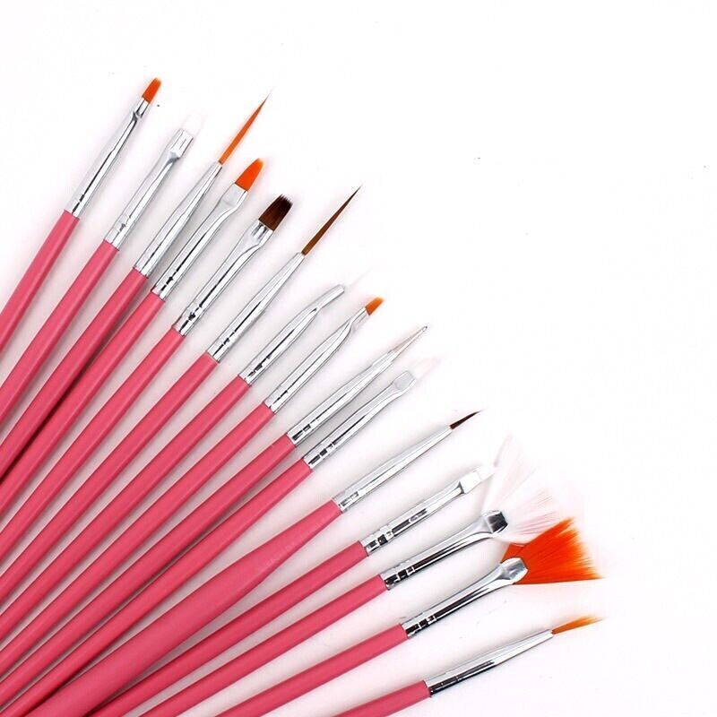 Kit Pennelli per ricostruzione unghie finte nail art estetista