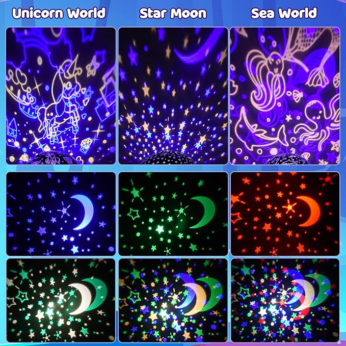 Proiettore Luce Notturna Bambini Stelle Soffitto