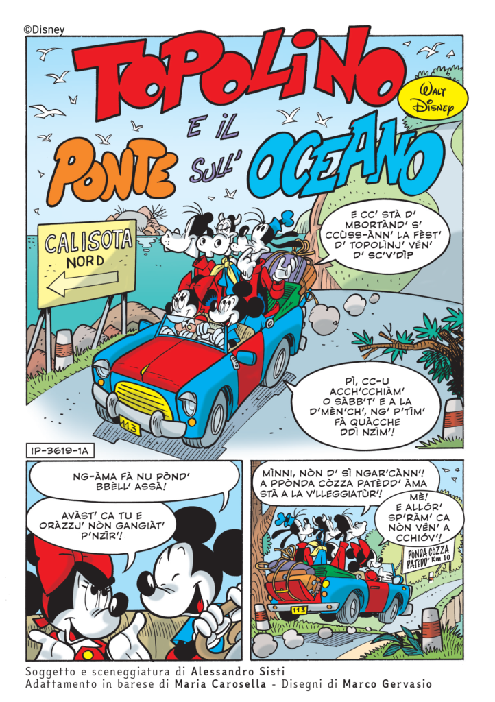 Fumetto di TOPOLINO in Dialetto n. 3619 - 4 nuove storie in Dialetto