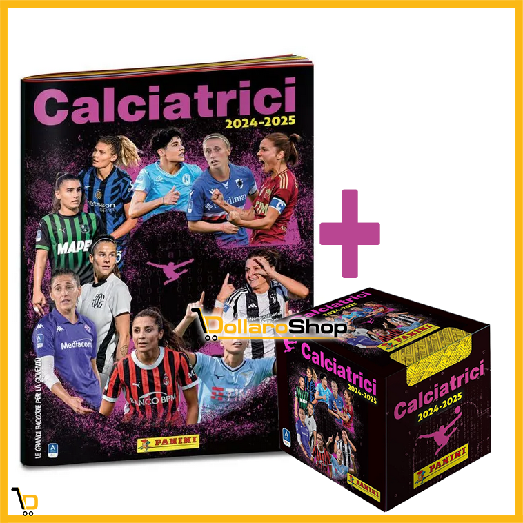 Album +Box 36 Bustine di Figurine Calciatrici Panini 2024-2025 Calcio Femminile