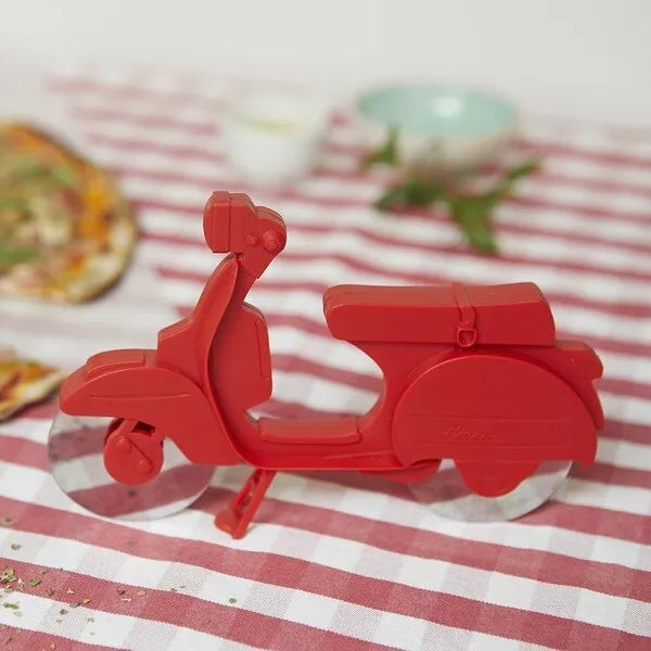 Taglia Pizza rotella forma di MOTO Taglierino Pizze Pizzeria lama 6 cm