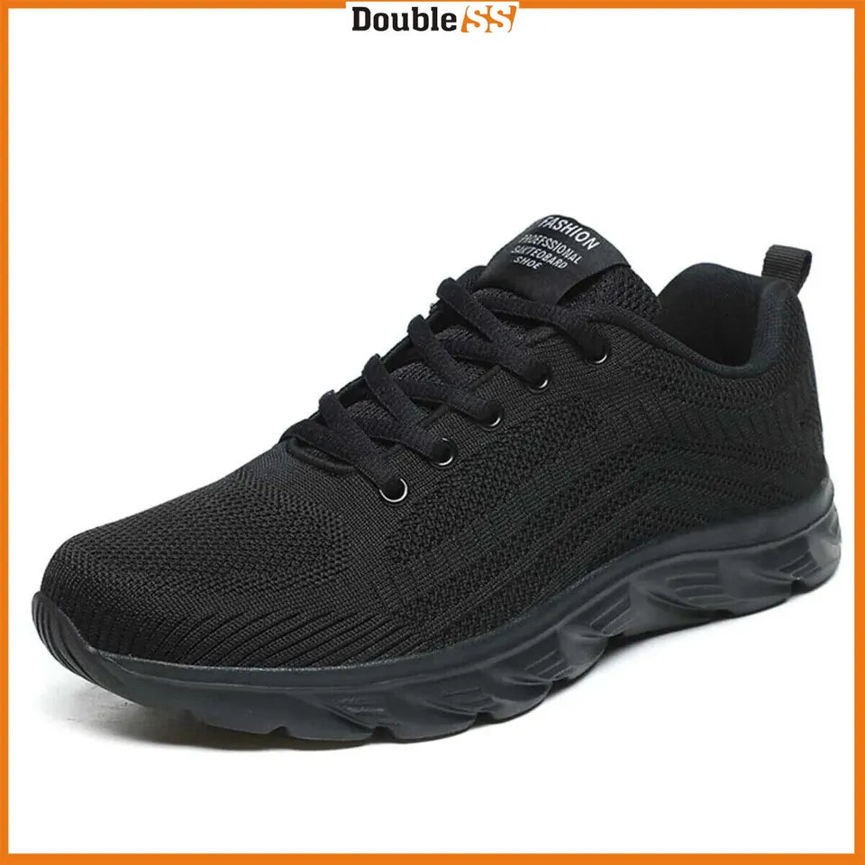 Scarpe da Uomo Sportive Nere Sneakers Comode Stringate Ginnastica Eleganti alte