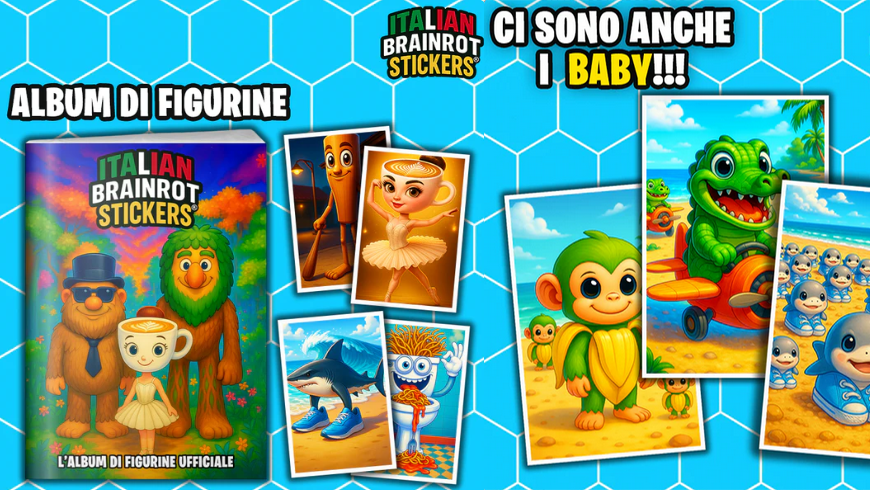 🧠 Arriva il Primo Album Ufficiale di Figurine di Italian Brainrot Stickers!