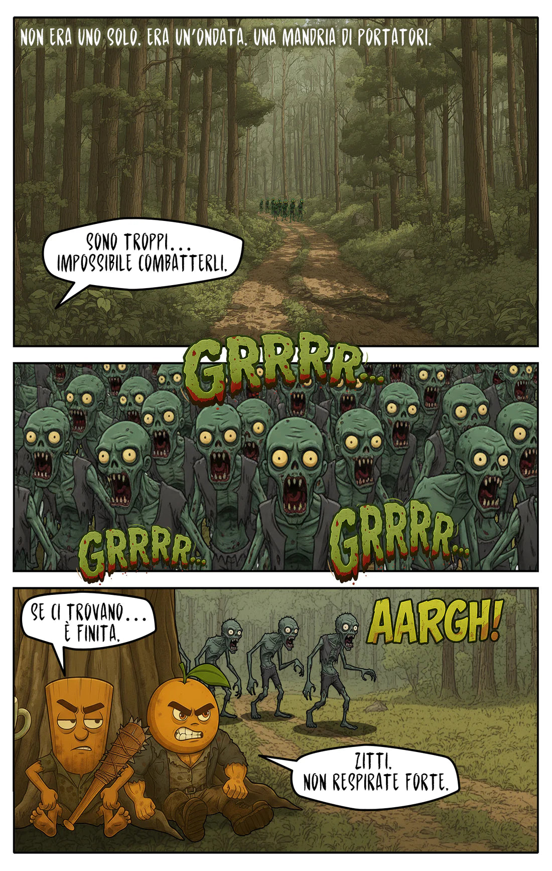 CAPPUCCINO E L'EPIDEMIA INFINITA - THE BRAINROTS COMICS BOOK : Speciale Halloween 2025: Una Storia completa in Italiano