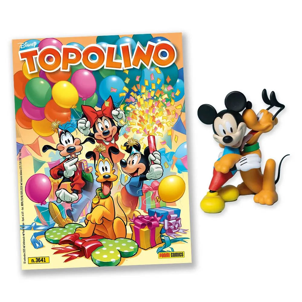 TOPOLINO 3641 da Collezione con Statua Topolino e Pluto (95° anno)