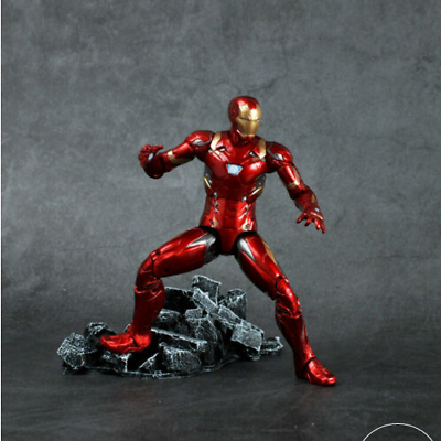 Statua Action figure Ironman con box Avengers CivilWar 18 cm Civil War Iron man