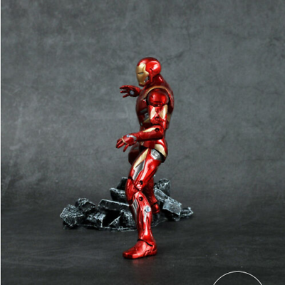 Statua Action figure Ironman con box Avengers CivilWar 18 cm Civil War Iron man