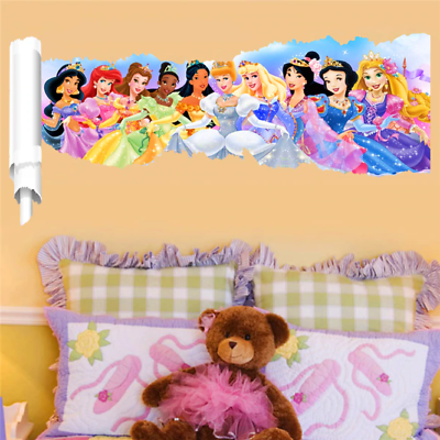 Adesivo Murales parete Cameretta dei bambini PRINCIPESSE Casa Muro Wall Sticker