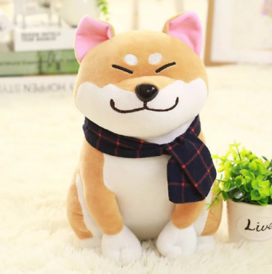 Peluche Cane SHIBA INU Simpatico Cagnolino Cuscino Giocattoli H28 cm