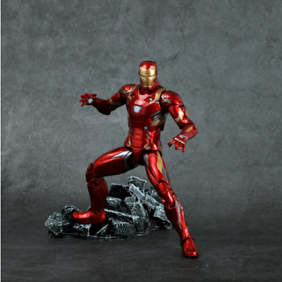 Statua Action figure Ironman con box Avengers CivilWar 18 cm Civil War Iron man