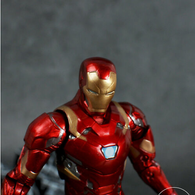 Statua Action figure Ironman con box Avengers CivilWar 18 cm Civil War Iron man