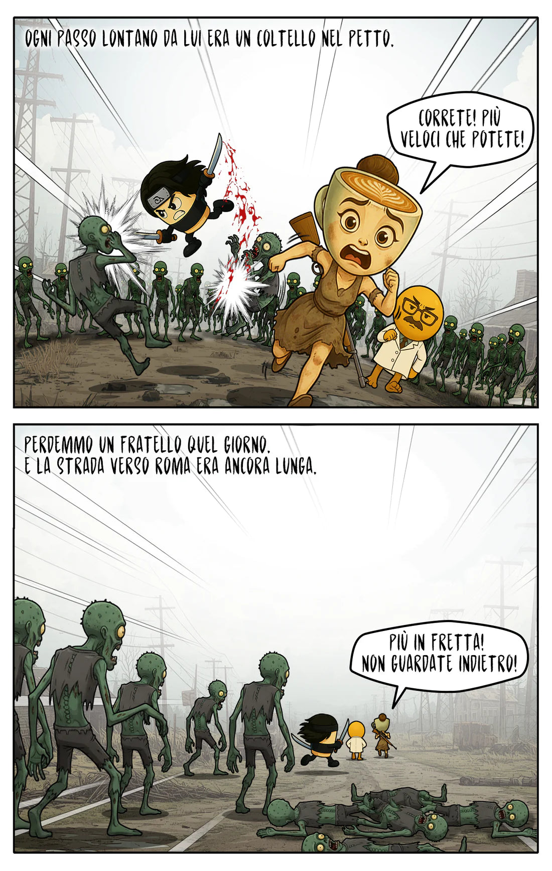 CAPPUCCINO E L'EPIDEMIA INFINITA - THE BRAINROTS COMICS BOOK : Speciale Halloween 2025: Una Storia completa in Italiano