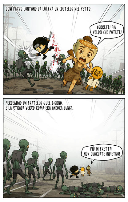 CAPPUCCINO E L'EPIDEMIA INFINITA - THE BRAINROTS COMICS BOOK : Speciale Halloween 2025: Una Storia completa in Italiano