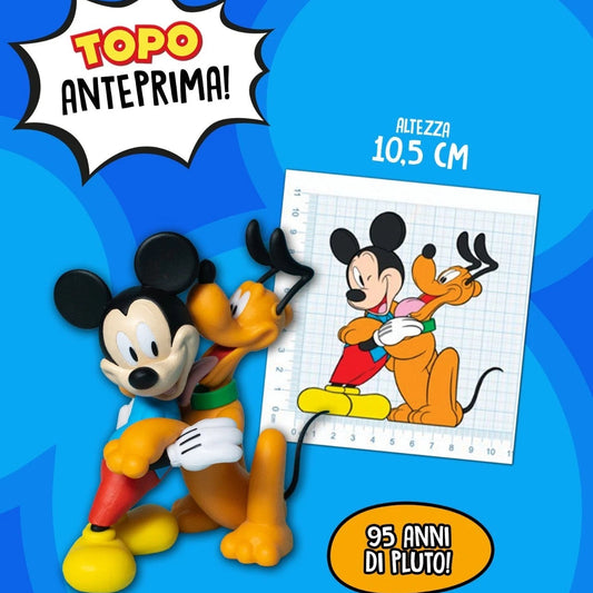 TOPOLINO 3641 da Collezione con Statua Topolino e Pluto (95° anno)