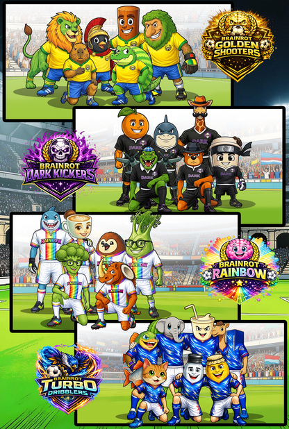 The Brainrots presenta "BRAINROT CUP" [Edizione Completa + extra] (Formato Maxi)