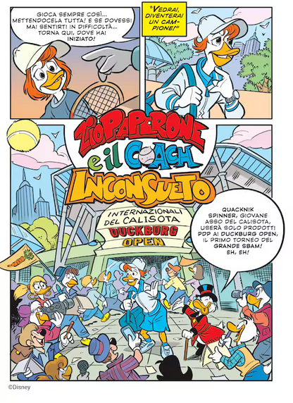 Topolino libretto 3572 Cover Variant Salone del Libro Torino 2024 Jannik Sinner