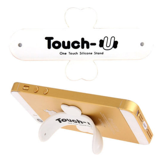 Touch-U BIANCO Supporto Universale per Smartphone Cellulare Silicone Tavolo Clic