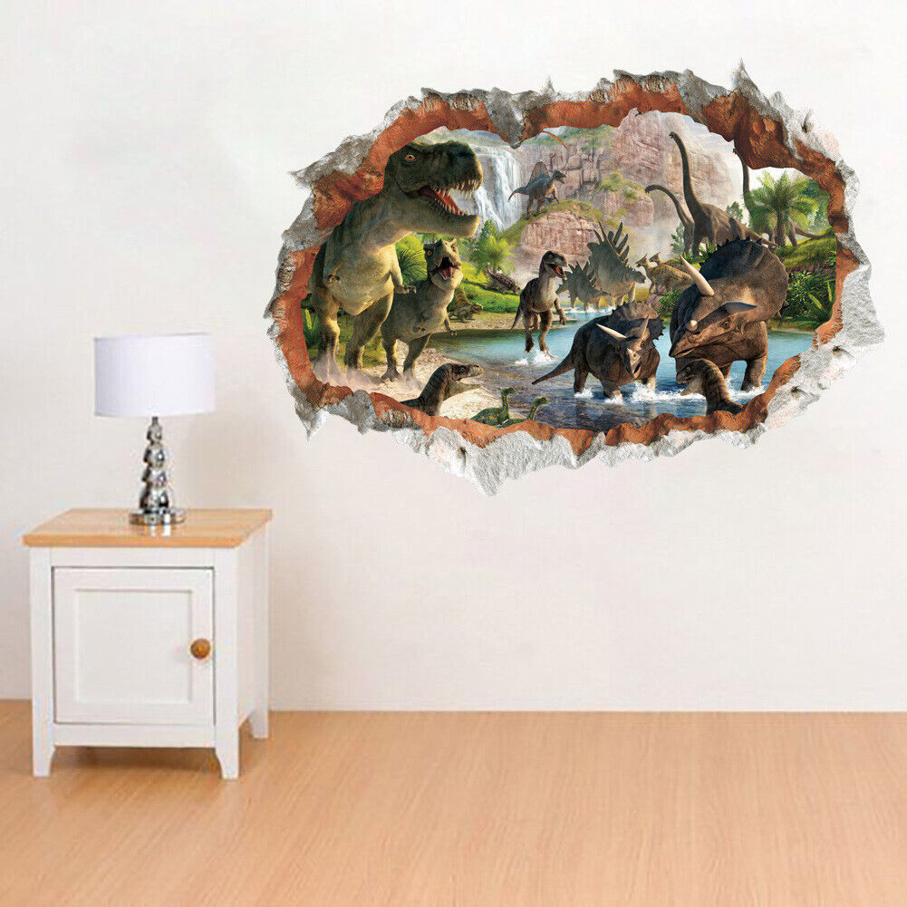 Adesivo Murales da parete Cameretta bambini Dinosauro Jurassic Muro Wall Sticker