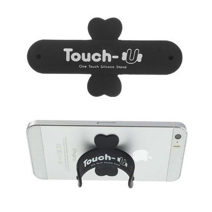 Touch-U NERO Supporto Universale per Smartphone Cellulare Silicone Tavolo Clic