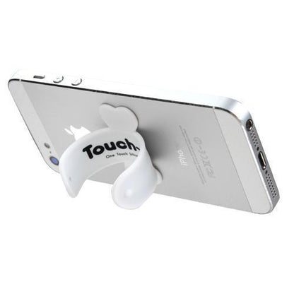 Touch-U BIANCO Supporto Universale per Smartphone Cellulare Silicone Tavolo Clic