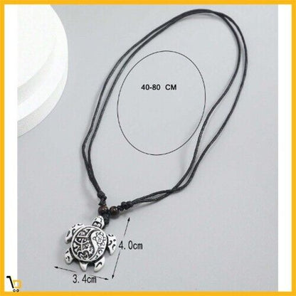 Collana con pendente tribale Stile Surfista tartaruga hawaii surfing