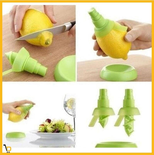 Set 2 Spray spremi agrumi in silicone spruzza limone lime arance tavola cucina