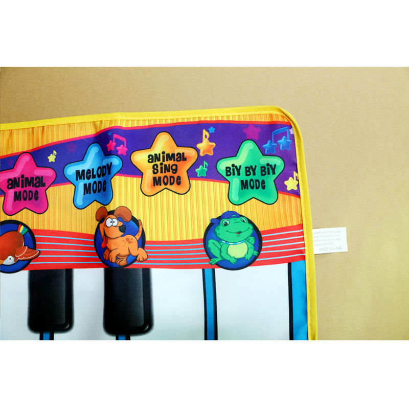 TAPPETO MUSICALE Pianoforte Tastiera Bambino con animali Touch Musica pianola