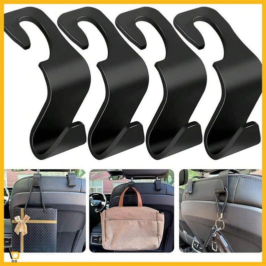 Set 4 ganci per appendere Borsa Shopping Shopper Auto Spesa poggia testa Shop