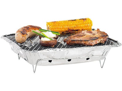 2 Set Barbecue BBQ portatile da tavolo a carbonella Barbeque Carbone griglia