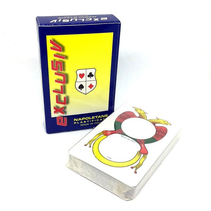 2 Mazzo Carte da GIOCO NAPOLETANE EXCLUSIV - Cartoncino DUPLEX 305 gr/mq