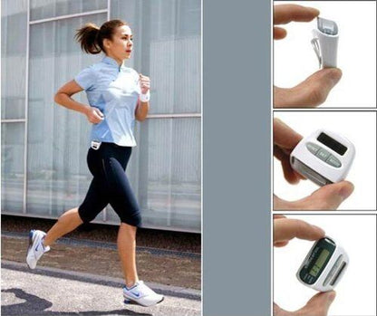 Contapassi Digitale LCD SOLARE Pedometro Fitness Sport Corsa Jogging Distanza