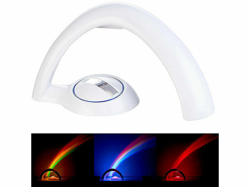 Lampada proiettore Luce Arcobaleno LED Rainbow Cristallo Design Tavolo Scrivania