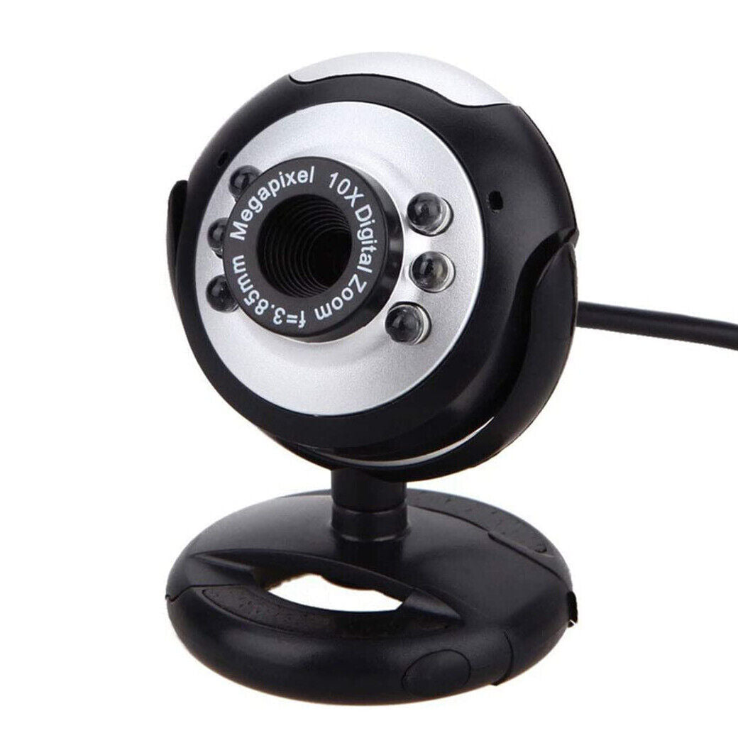 Webcam USB Desktop Web Cam per Videochiamate con Microfono incorporato Laptop PC