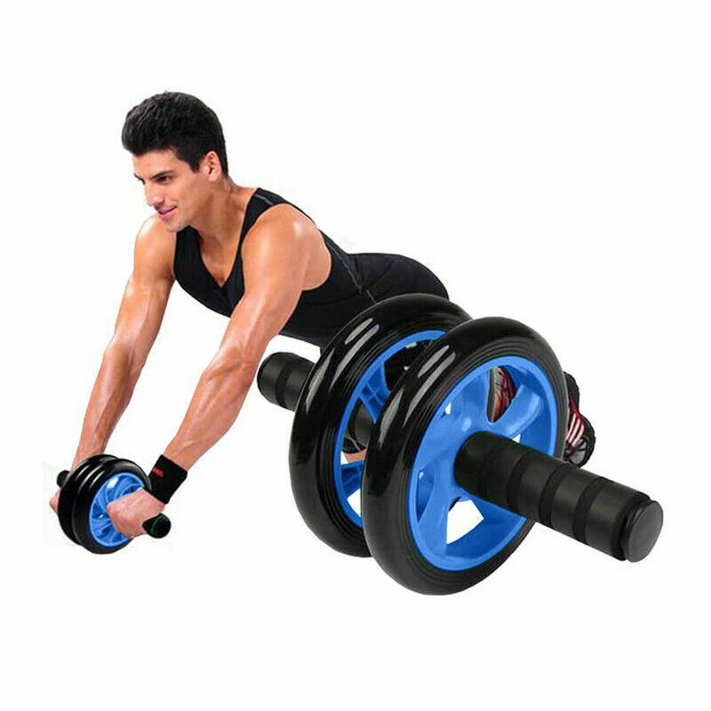 Rullo Trainer addominali per allenamento da casa addominali fitness Attrezzo Blu