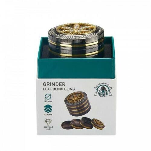 Grinder Design Tritatabacco in metallo 4 parti Trita Tabacco Bling idea regalo