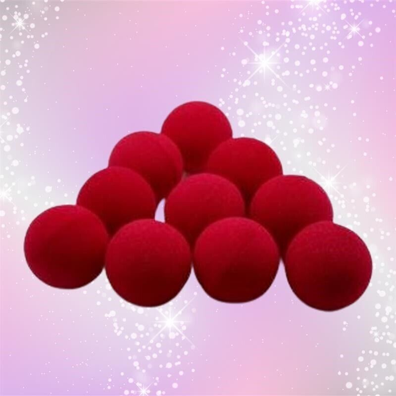 Gioco di MAGIA 10 Palline Rosse Soft per Trucco Illusionismo Giochi di prestigio