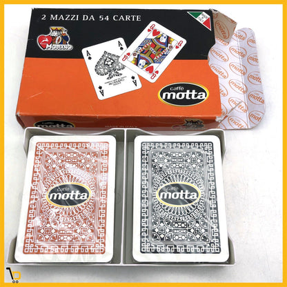 Set 2x Mazzo di carte da gioco Modiano Classiche Ramino e Poker Burraco Scala 40