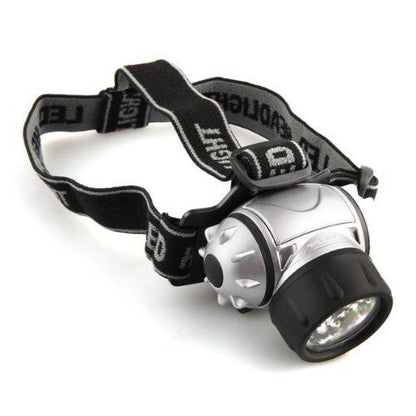 Lampada Torcia Frontale Testa 12 LED Impermeabile pesca funzione 4 / 8 / 12 led