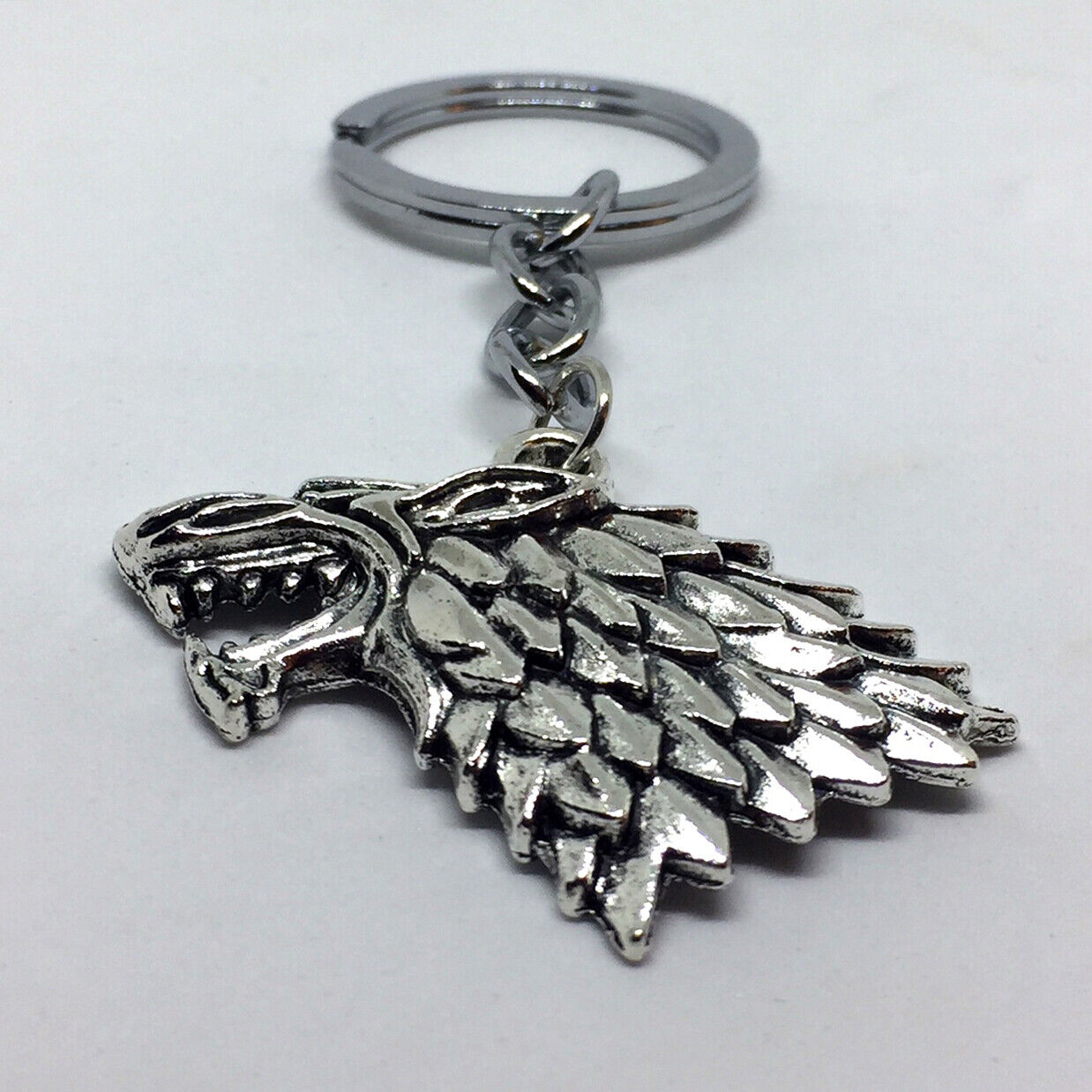 Portachiave portachiavi Lupo Anello porta chiave Trono di Spade Stark Jon Snow